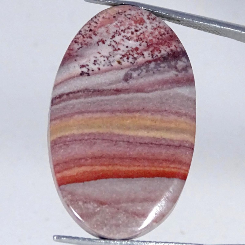 30.30Cts Natural Wonderstone Rhyolite Oval Cabochon Gemstone 20X32X5MM