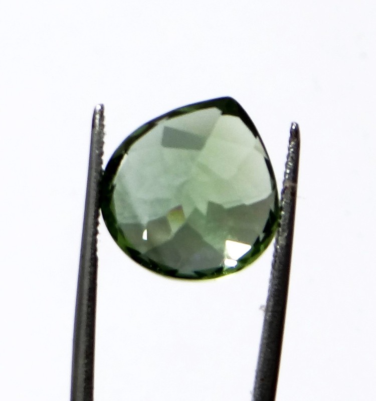 13.00 Cts Natural Olive-Green Peridot Pear Cut Pak Loose Gemstone Certified gallery