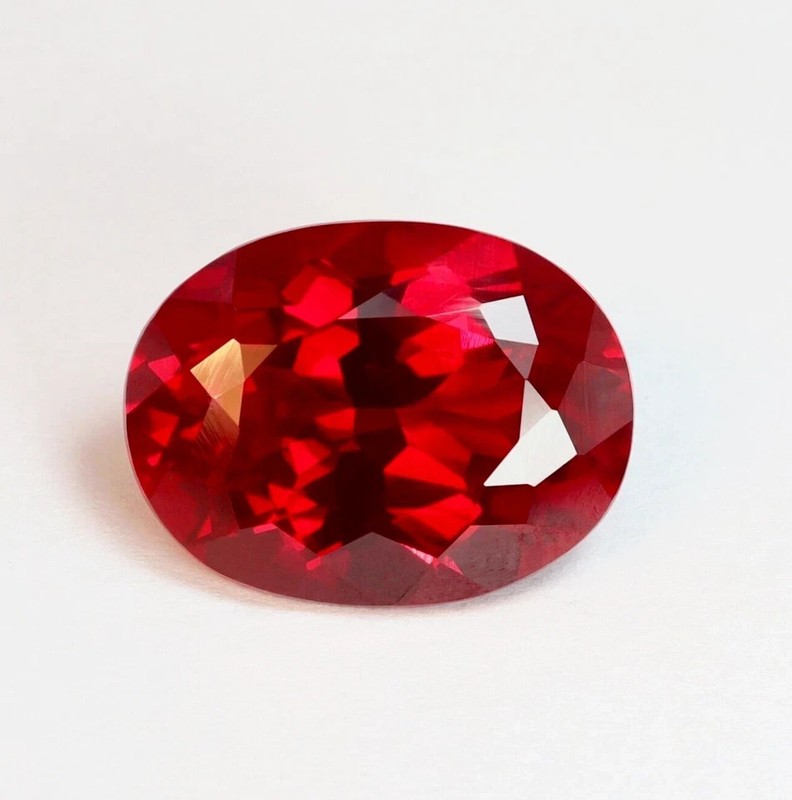 16.15 Ct A+ Natural Flawless Red Ruby Oval Cut GIE Certified Loose MR Gemstone A