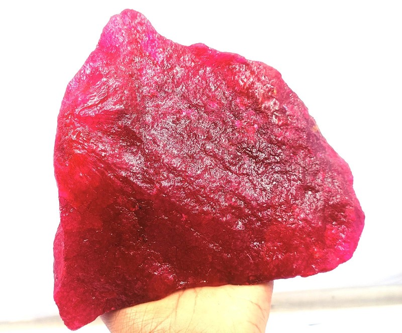 Natural Red Ruby 5915.0 Ct Big Size Dyed Rough Certified Loose Gemstone 6YGF gallery