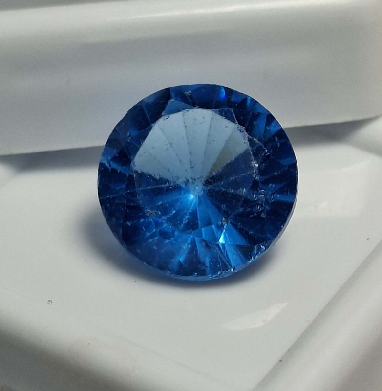 Round Shape 8-10 Ct Blue Sapphire Natural Loose Certified Gemstone SB876