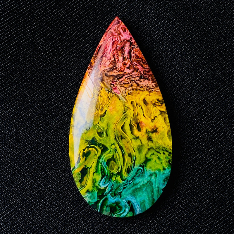 Palmroot Rainbow Dyed Cabochon Lot 5 Pcs Mixed Shapes Polished Jewelry Making gallery
