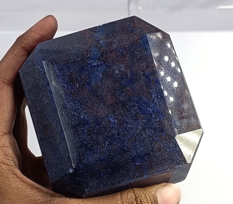 Perfect Quality 3589 Ct Natural Blue Sapphire Emerald Shape IGL Gemstone 6AHM