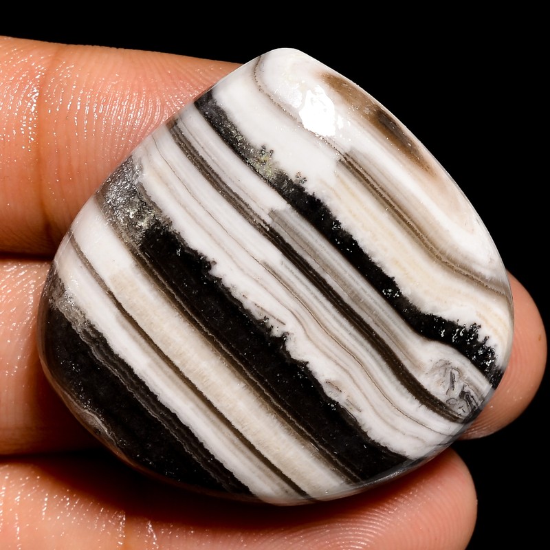Yellow Lace Agate Heart Shape Cabochon Loose Gemstone 64.5 Ct 32X34X8mm EE-29724
