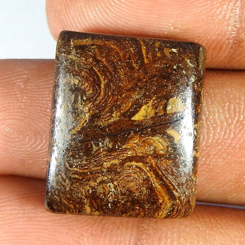 23.35Cts100%Natural Australia Blue Opal Cushion Cabochon Loose Gemstone