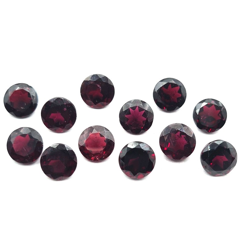 Natural Garnet Round Cut Loose Gemstone Lot 8 MM 100 CT 40 Pcs
