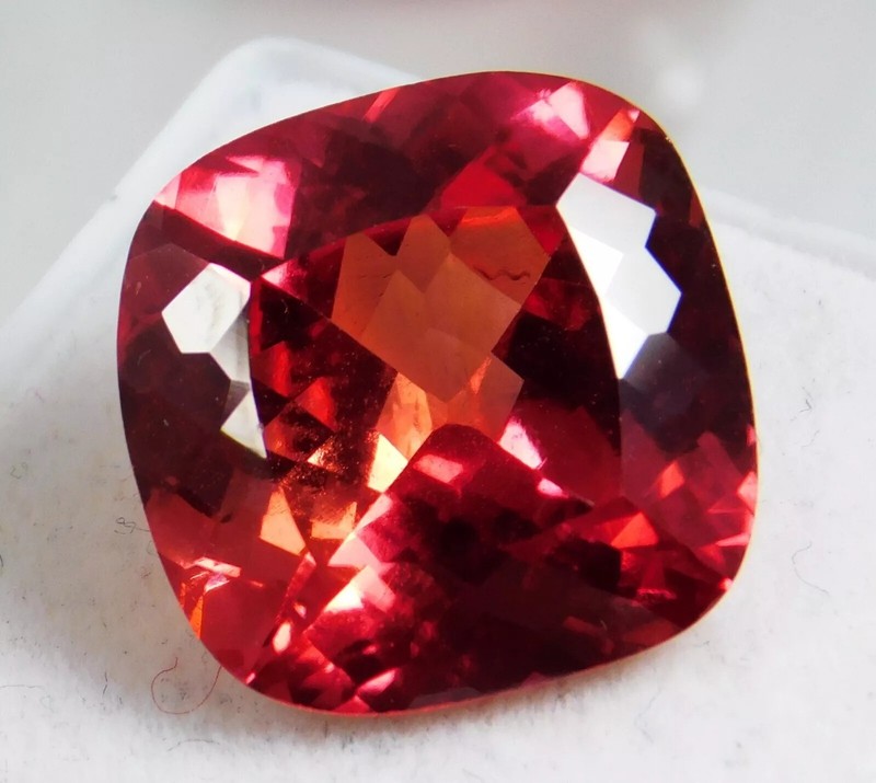 Padparadscha Sapphire Sunset Color Natural 13-15 Ct EGL Certified Loose Gemstone