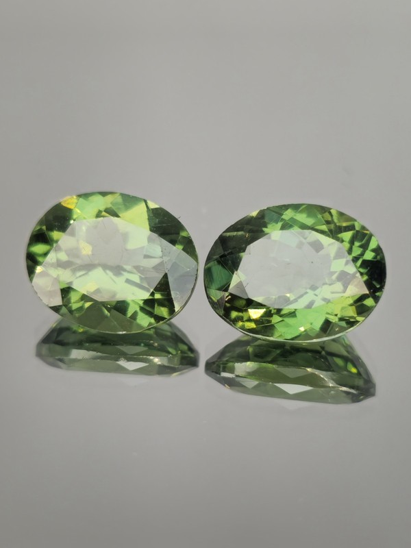 Tourmaline Natural Untreated Green 5.67 Carat Both Authenticated Natural Gems