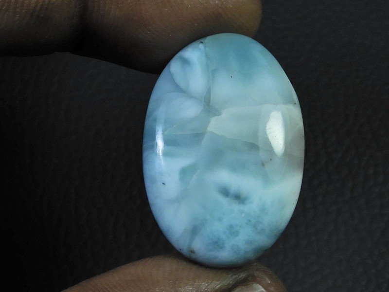 19X29X06MM Natural Blue Larimar Pectolite Healing Crystal Gemstone 35Cts. W594