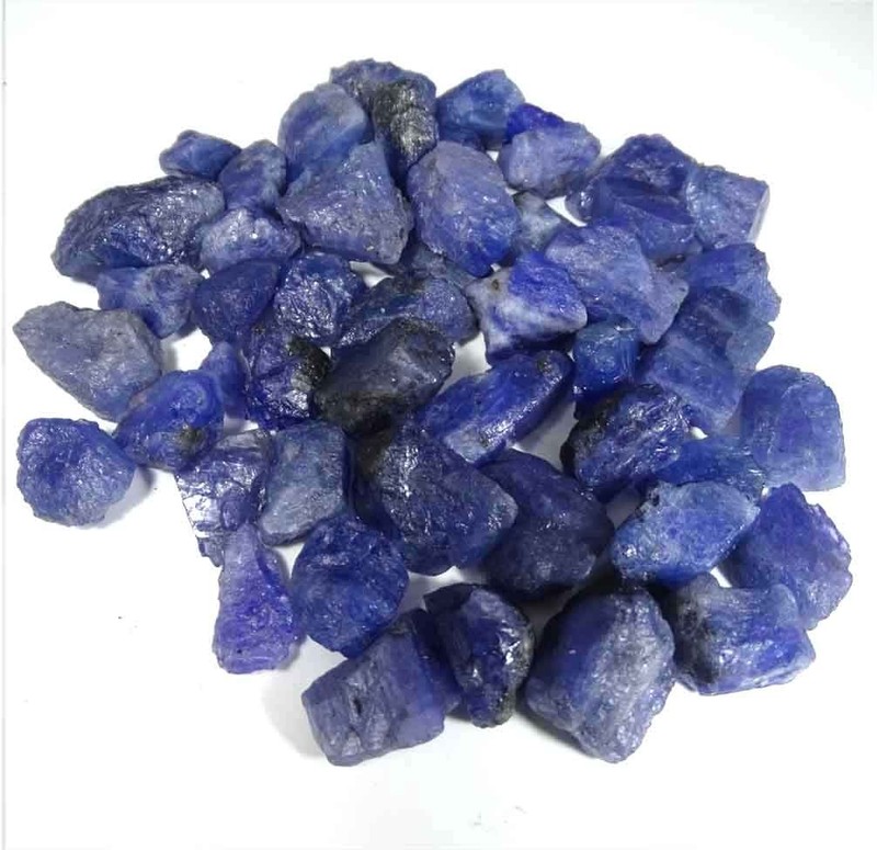 4-6pcs, 100 Cts, Natural Raw Tanzanite Stone, Rough Gemstone and Crystals lot.
