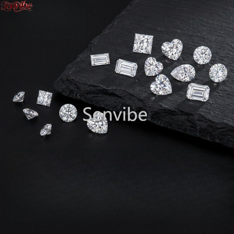 4~10Pcs VVS1 D Color Excellent Heart Cut Brilliant Moissanite Loose Gemstones gallery
