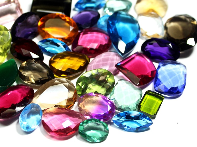 100 Carat Gemstone Lot, Mixed Shape and Size Gemstone Faceted Jewellery Making