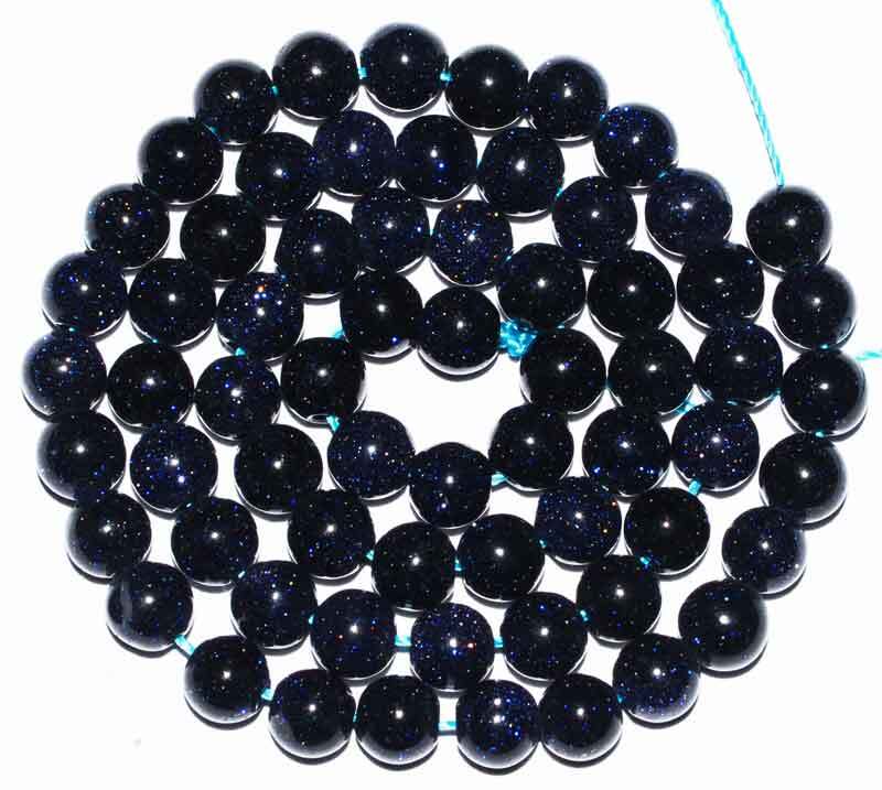 Smooth Cut Faceted Blue Sand Stone Gemstone Beads 15″ 6mm 8mm 10mm 12mm