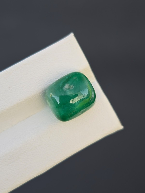 Emerald Gemstone Oval Cabochon Natural Green Loose Faceted From Swat Pakistan