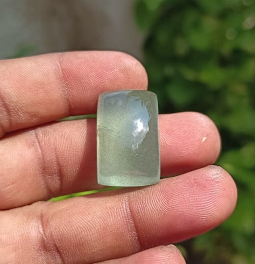 Natural Milky Aquamarine Cushion Cut Cabochon Loose Gemstone 38 Caret 1 Piece