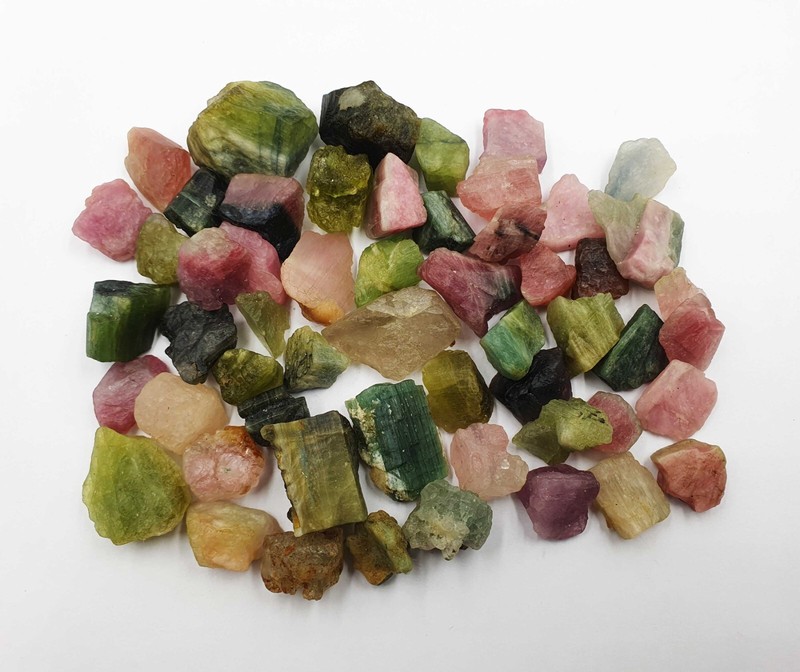 Natural Afghani Multi Tourmaline Pencil Form Rough, Multi tourmaline Rough Stone gallery