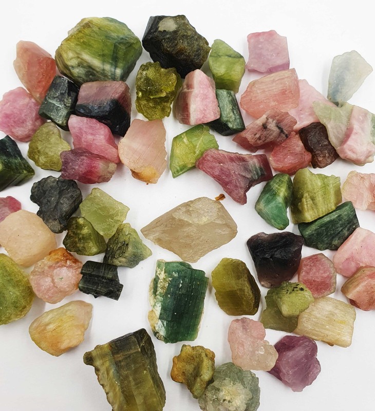 Natural Afghani Multi Tourmaline Pencil Form Rough, Multi tourmaline Rough Stone gallery
