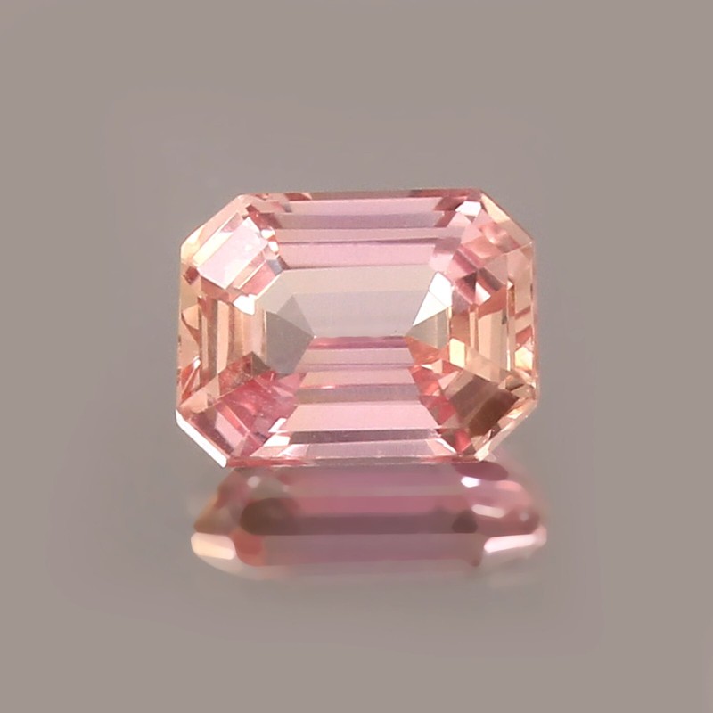 Extreme Quality Ceylon Padparadscha Sapphire Loose Radiant Cut Gemstone 8×6 MM