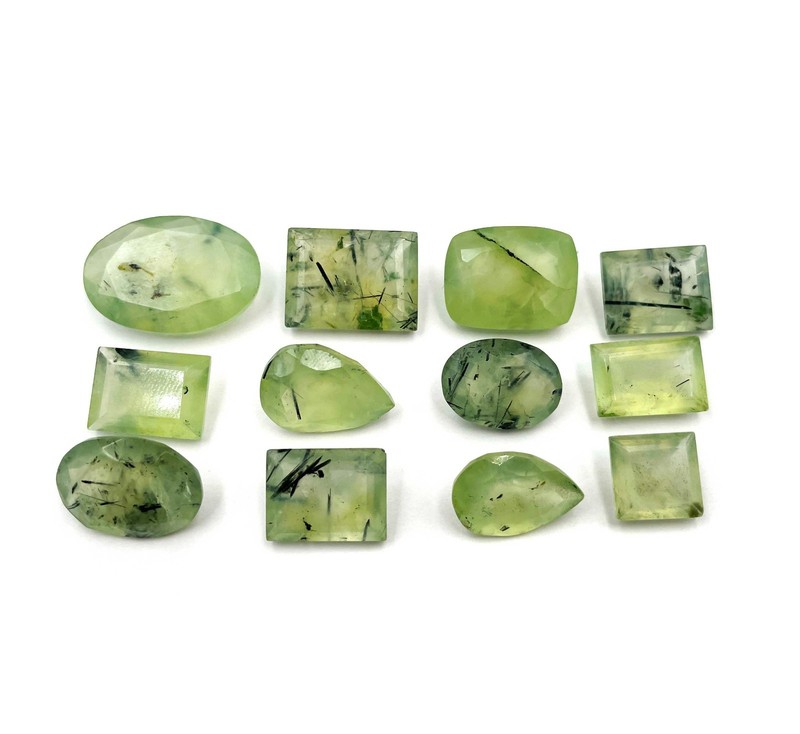 Natural Prehnite Mix Shape Cut Loose Gemstone Lot 8-10 Pcs 11*15-15*20 MM 100 CT