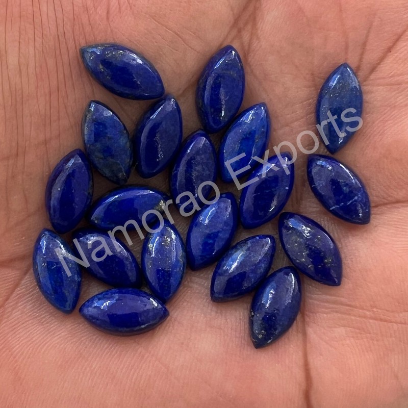 Natural Lapis Lazuli Marquise 3×6 to 10×20 mm Cabochon Loose Gemstone Lot
