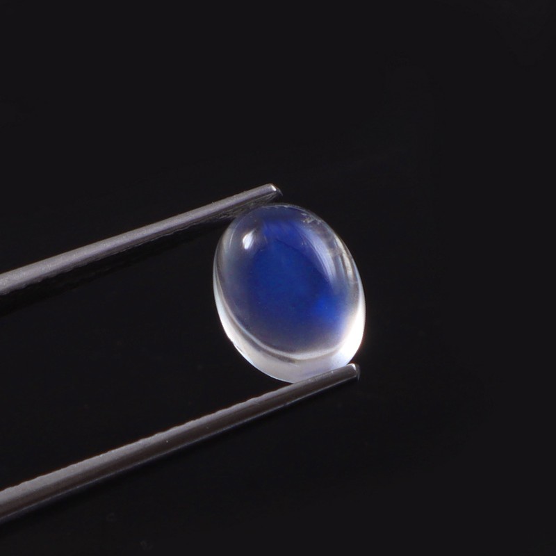 AAA Quality Blue Fine Natural Moonstone Cabochon Loose Oval Gemstone 9×7 MM
