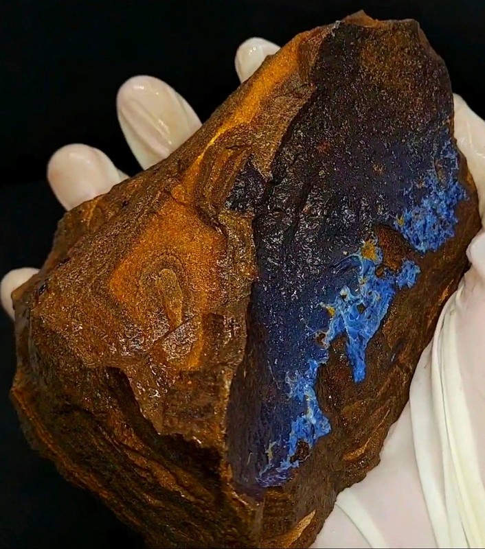 Huge Boulder Opal 789g/3945ct Strong Ocean Vivid Blue Quilpie Australia Natural gallery