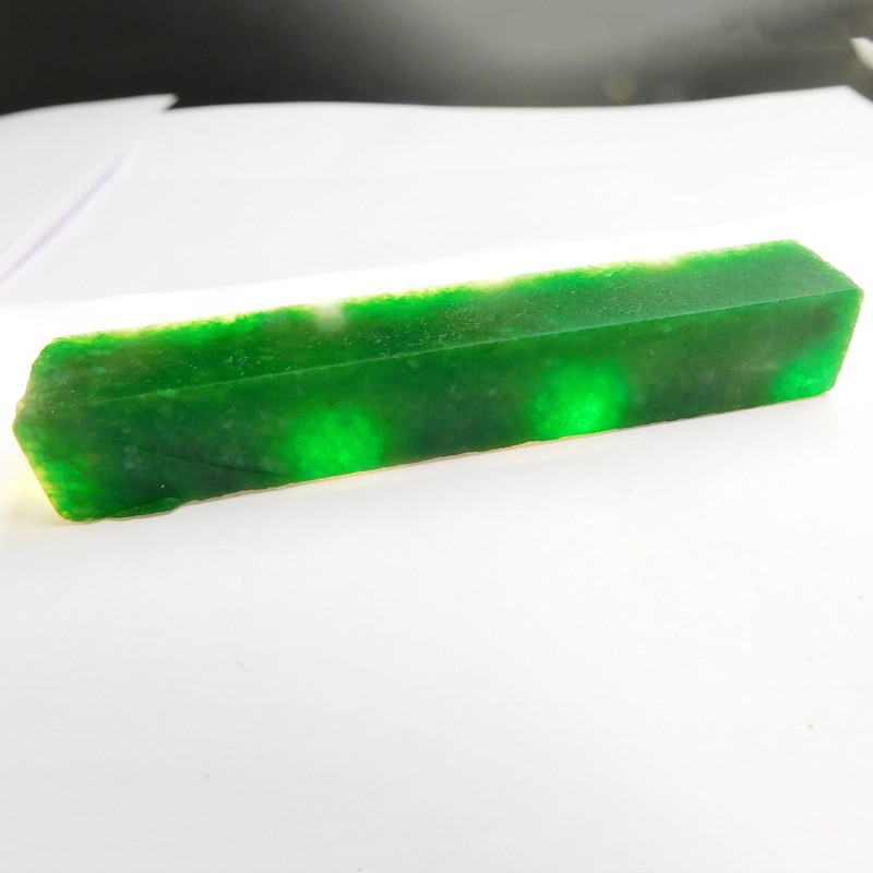 Brilliant 158.55 Ct Natural Green Emerald Rough UnCut CERTIFIED Loose Gemstones gallery