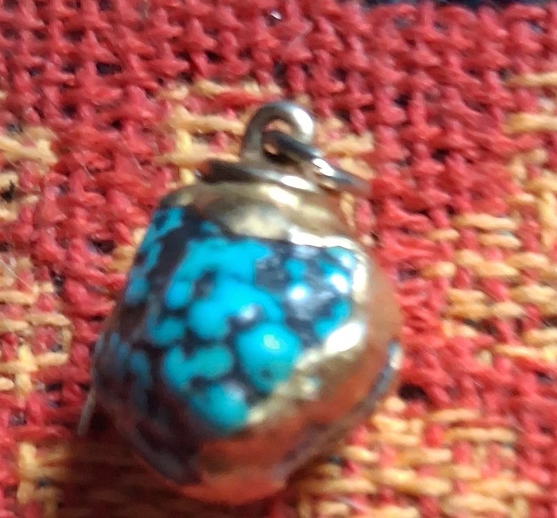 stabilized turquoise gemstone Pendent