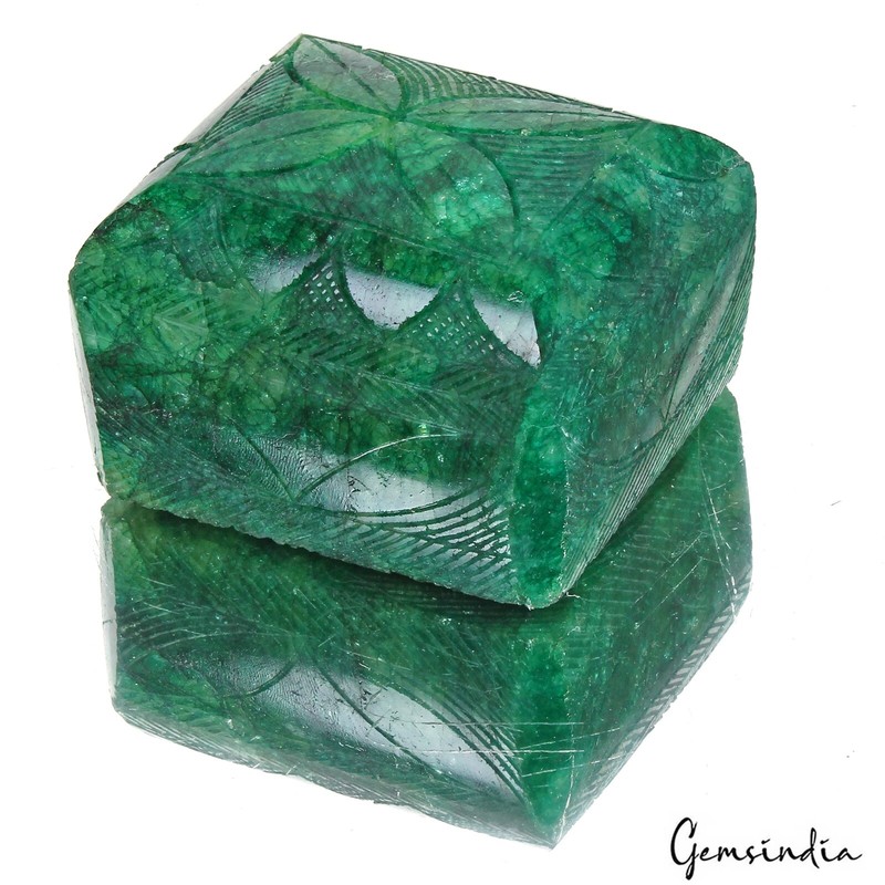 3020 Ct Natural Brazilian Green Emerald Octagon Cut Carving Masterpiece Huge Gem gallery