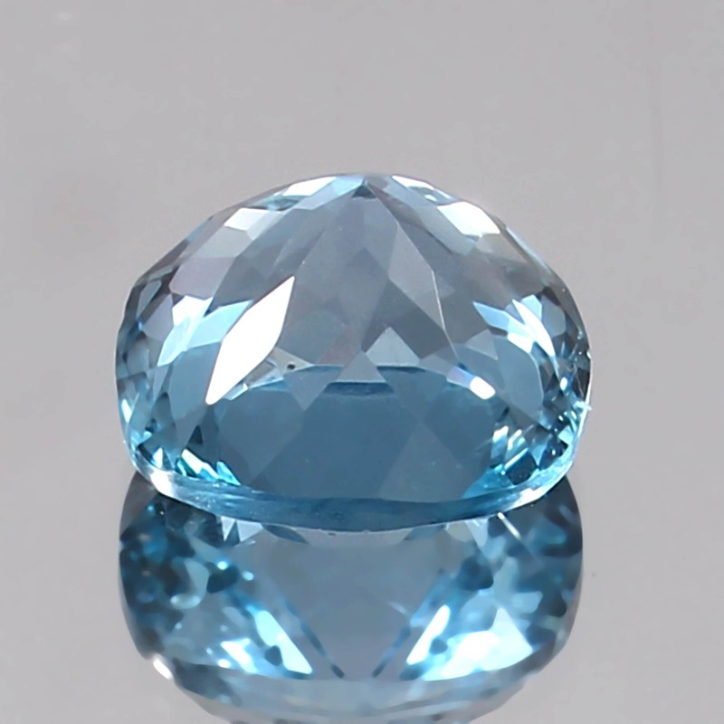 AAA Natural Sky Blue Brazilian Aquamarine Cushion Cut Loose Gemstone 10x10 MM gallery