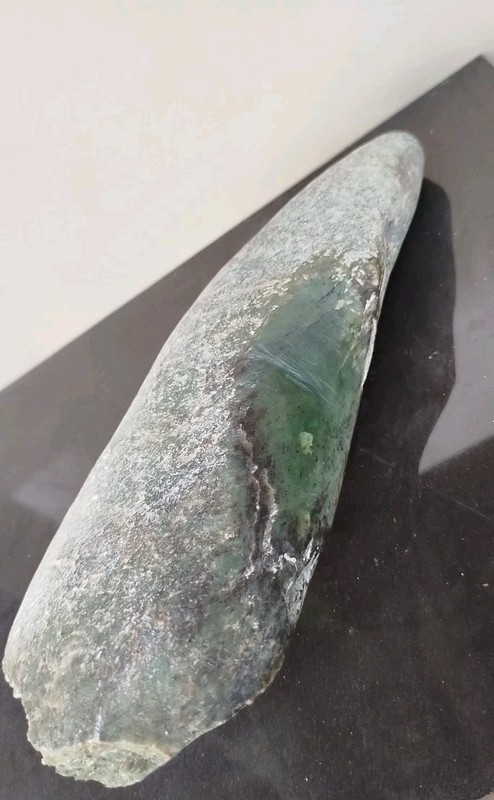 Natural Rough Nephrite Jade Stone – Raw Nephrite – Green Jade – 1,750 Grams gallery