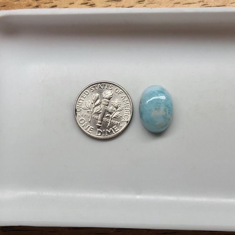 Larimar 6x4mm 7x5mm 8x6mm 9x7mm 10x8mm 12x10mm 14x10mm Oval Cabochon Gem(s) gallery