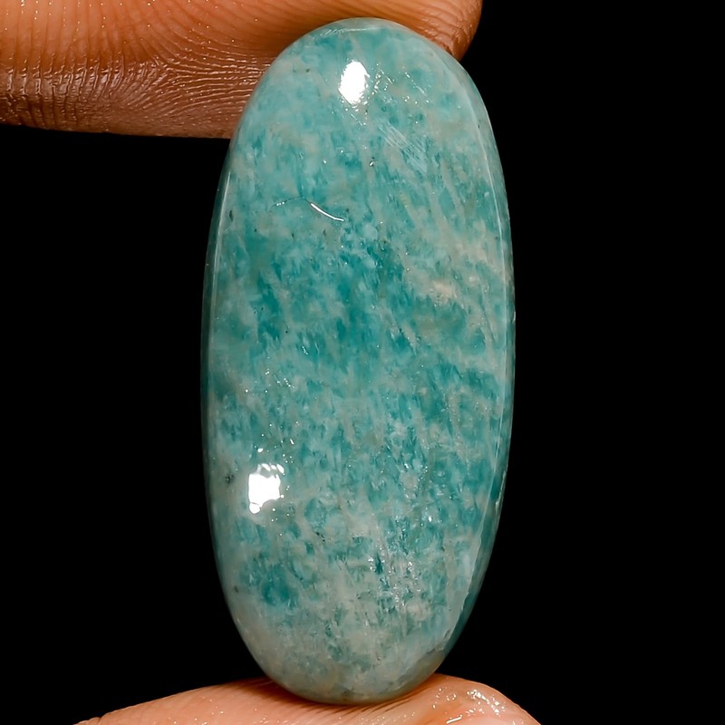 100% Natural Amazonite Oval Shape Cabochon Loose Gemstone 25 Ct 30X14X7mm UG2688