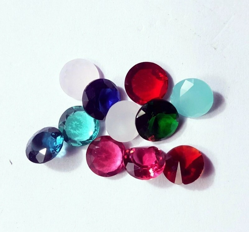 Loose Gemstone Round Shape Mixed Stone 17.05 Ct / 11 Pcs Lot With Free Gift