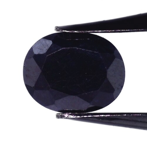 MIDNIGHT BLUE SAPPHIRE 10 x 8 MM OVAL CUT EARTH MINED AND TREATED F-2706