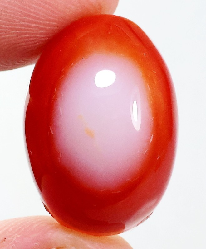 35 Ct 11X16X23mm Natural Orange Botswana Agate Eye Oval Cabochon Gemstone CZ-641