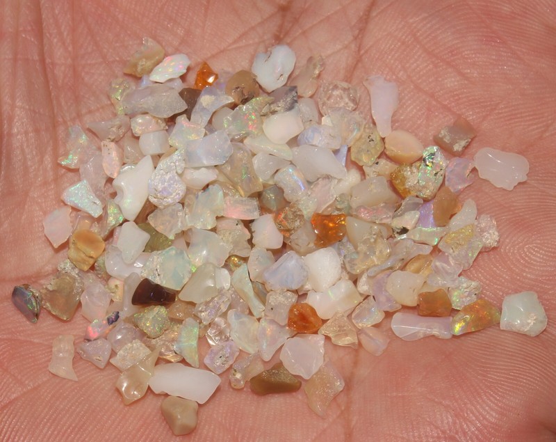 3to5 MM Ethiopian welo opal polished smooth undrilled chips rough OCB191 gallery