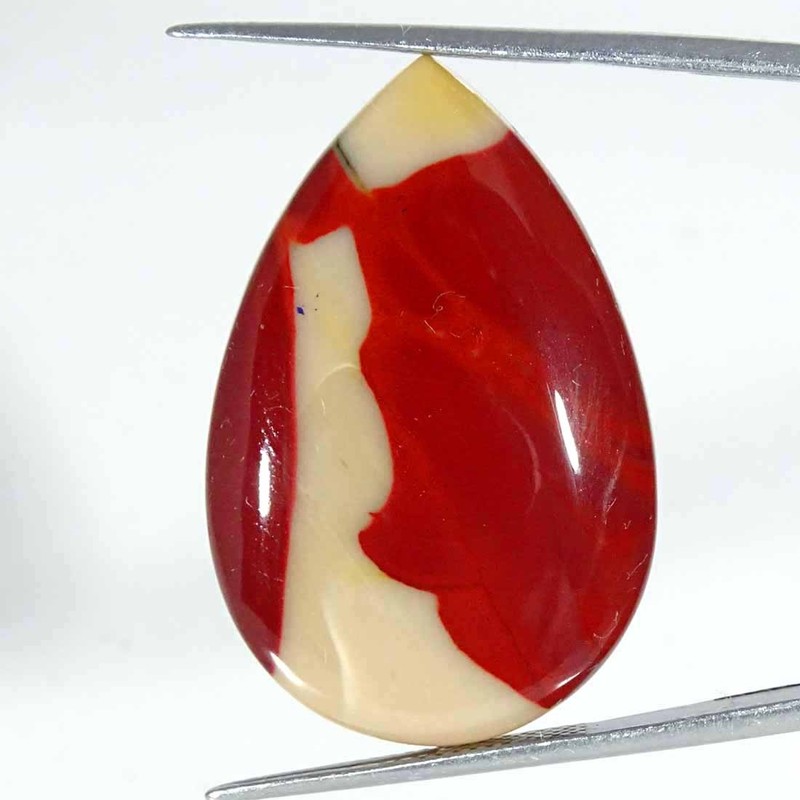 25.10Cts Natural Mookaite Jasper Pear Cabochon Gemstone