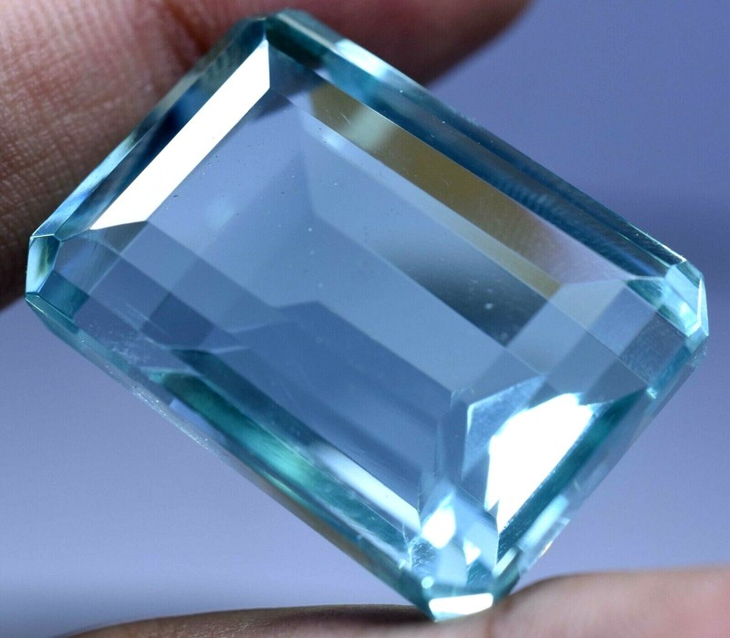 Lab Created AAA+ 78.35 Ct Blue Aquamarine Top Quality GGL Certified Gemstone