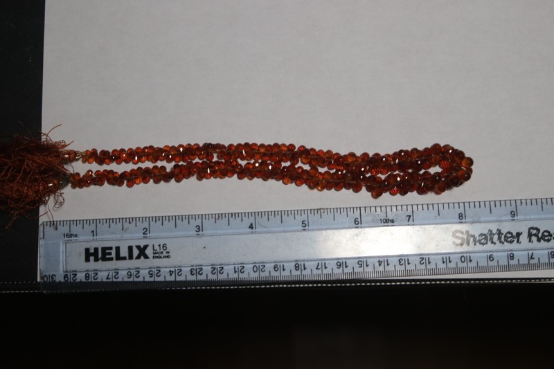 Carnelian 16in strand 3-7mm faceted clear teardrops dr3