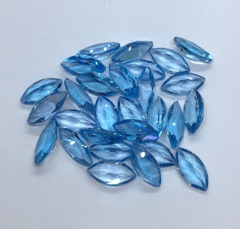 Natural AAA Swiss Blue Topaz Marquise Cut Loose Gemstone For Making All Jewelry gallery