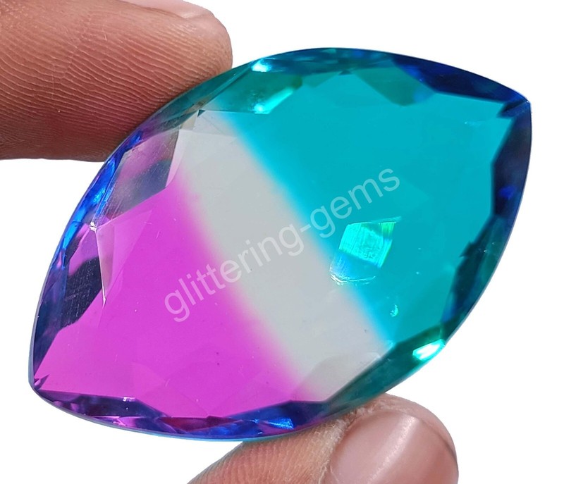 111.35 CT Marquise Ametrine Bi Color IGL Certified Transparent Loose Gems M25