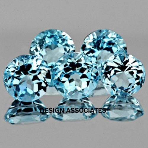 SKY BLUE TOPAZ 5.5 MM ROUND CUT AAA (177210)