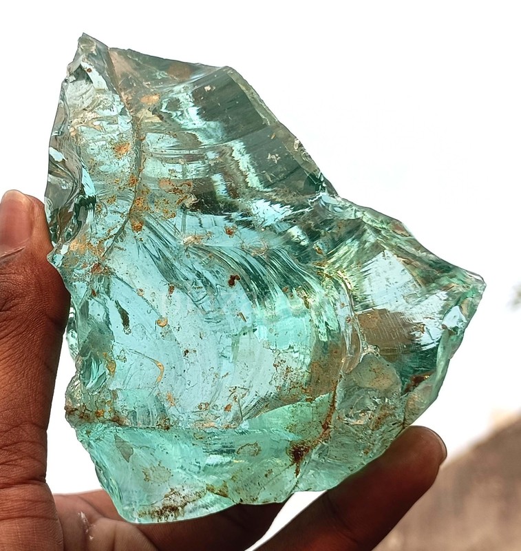 Rare Massive 6500.0 Ct Natural Transparent Aquamarine Rough Certified Gems 5NSB gallery