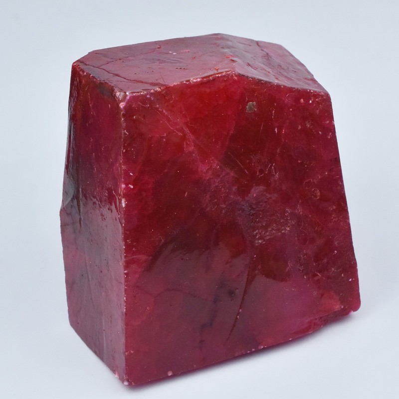 Natural 47 Carat Huge Size Red Ruby Uncut Rough CERTIFIED Loose Gemstone gallery