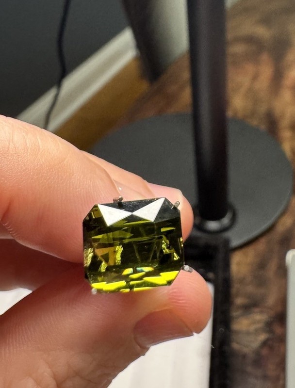 6.1 Carat 100% Natural Green Tourmaline, 10.2mm x 8.9mm, Pakistan