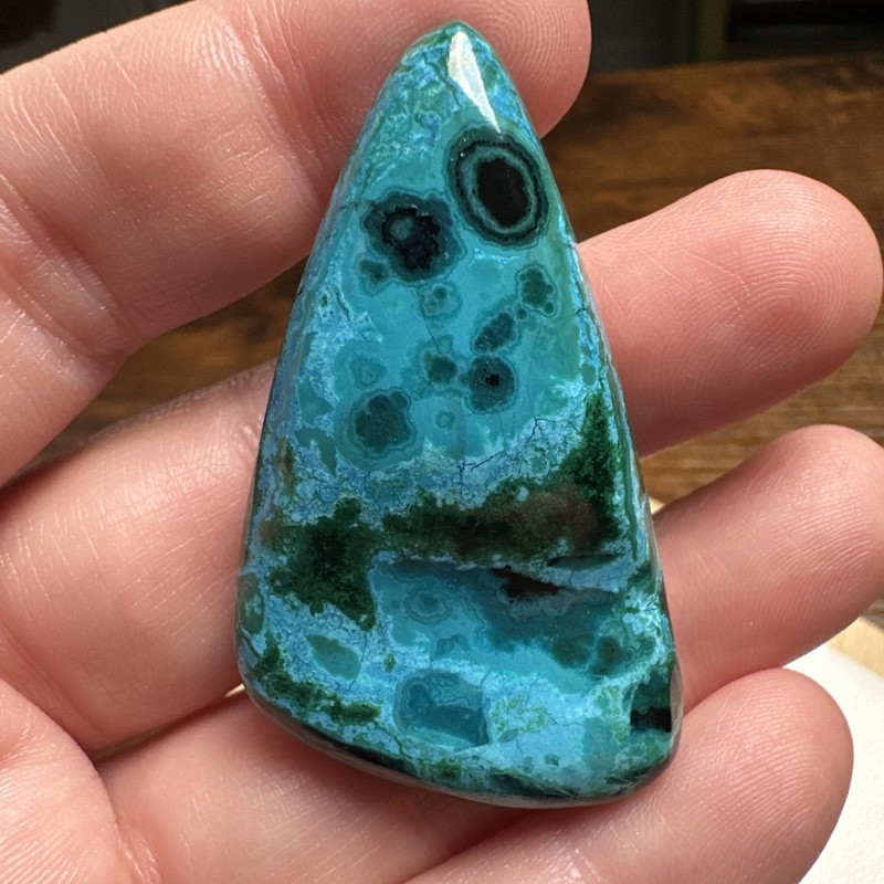 Ray Mine, Arizona Chrysocolla Malachite Gemstone Cabochon 105ct GORGEOUS!