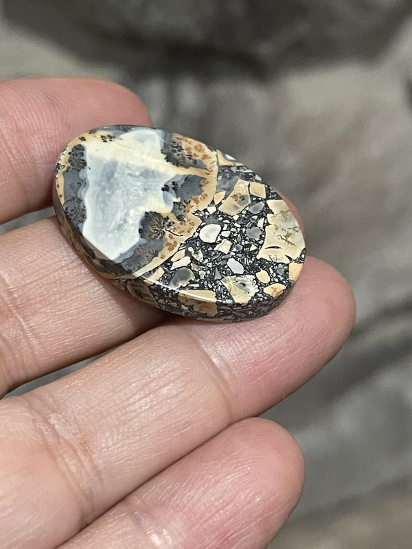 32x22.5x5mm Picture Maligano Jasper Oval Cabochon Loose Stone Wire Wrapping gallery
