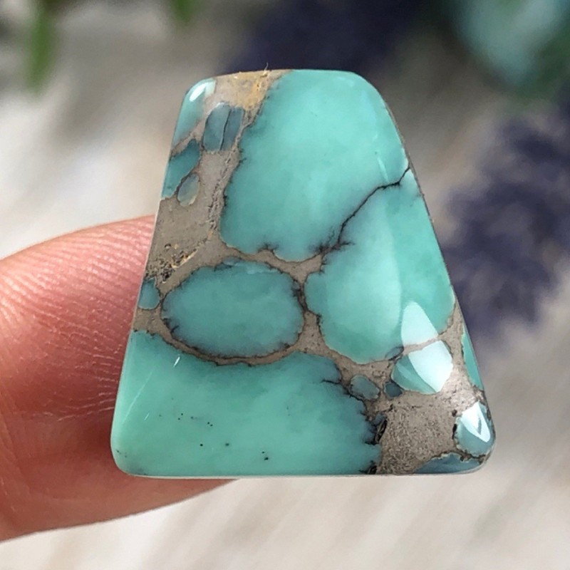 17.3 CTs. Natural Desert Bloom Variscite Cabochon
