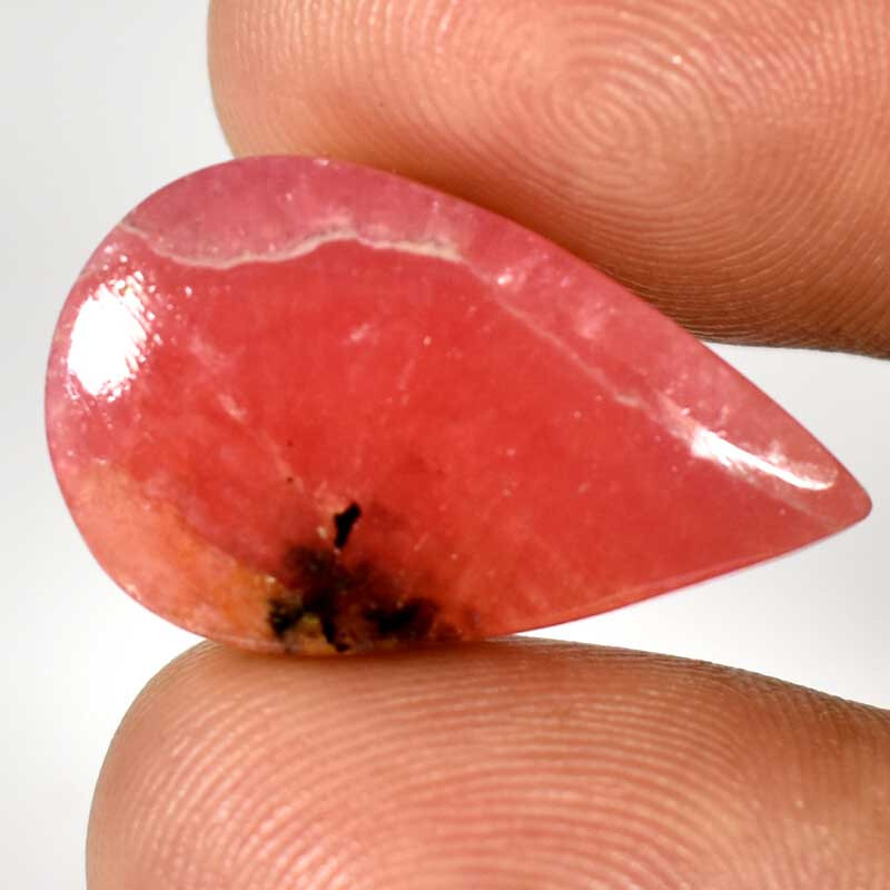 Rhodochrosite 100% Natural Loose Gemstones Pear Cabochon 21.80Cts.